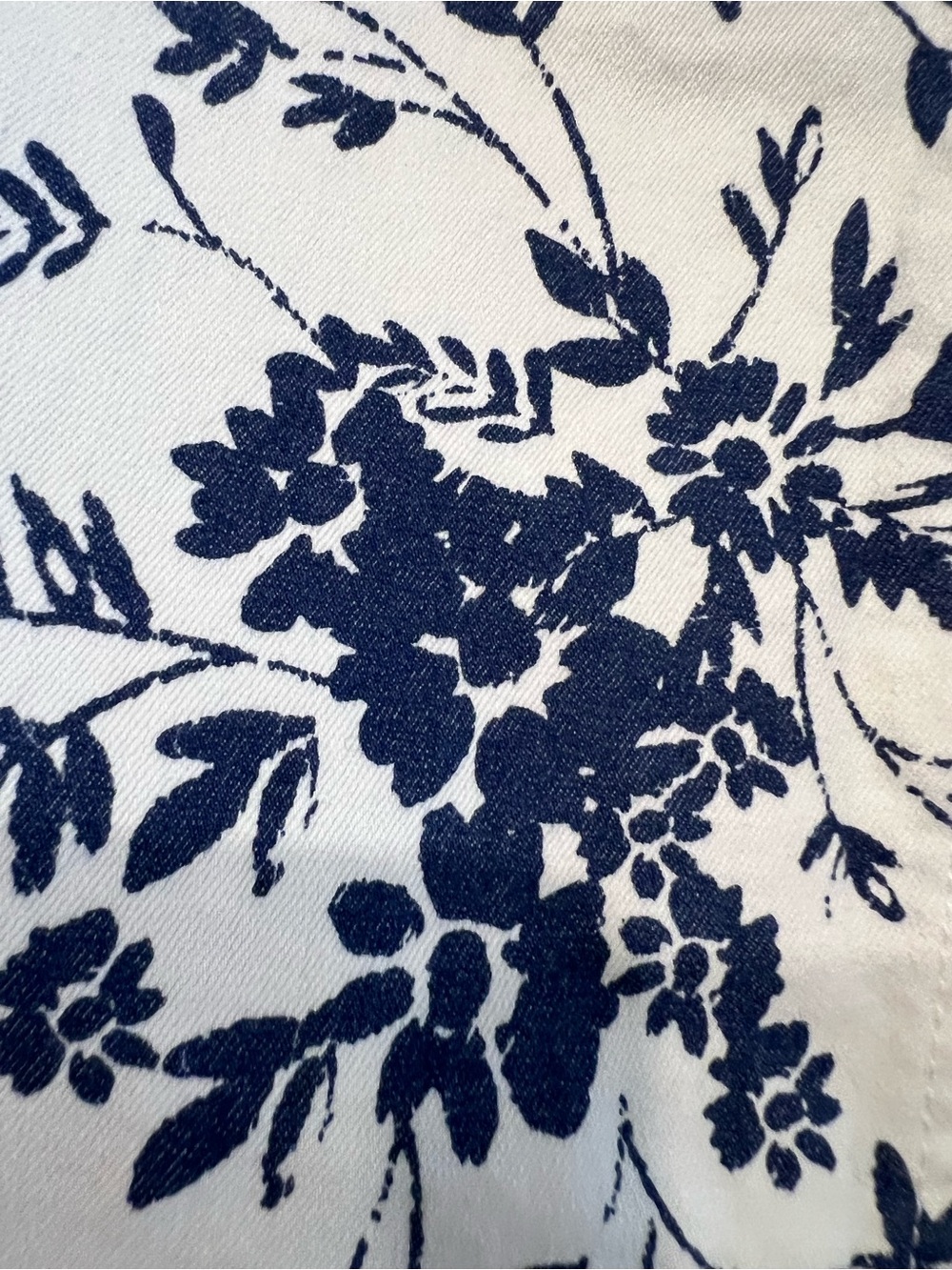 Women’s White Floral Skort with Navy Print - Picture 14 of 14
